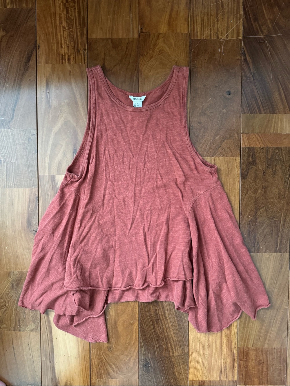 Forever 21 Rusty Rose Flowy Tank Top